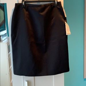 Black knee length skirt